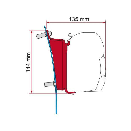 Ford Transit V363 (2014-...) H3 L3/L4 Adapter FIAMMA F45