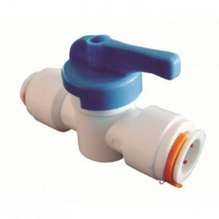 Straight shut-off valve Uniquick 12 mm