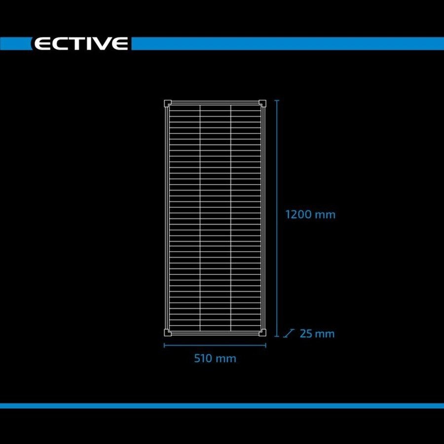 Panneau solaire monocristallin semi-rigide ECTIVE SSP 120W