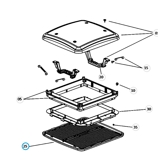 Cadre intérieur DOMETIC Mini-Heki S