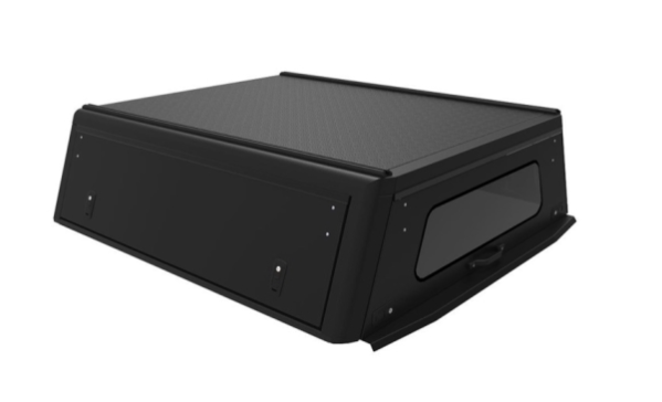 Hardtop ALU-CAB Explorer 3 para Nissan Navara D23 NP300 doble cabina - aluminio estriado negro