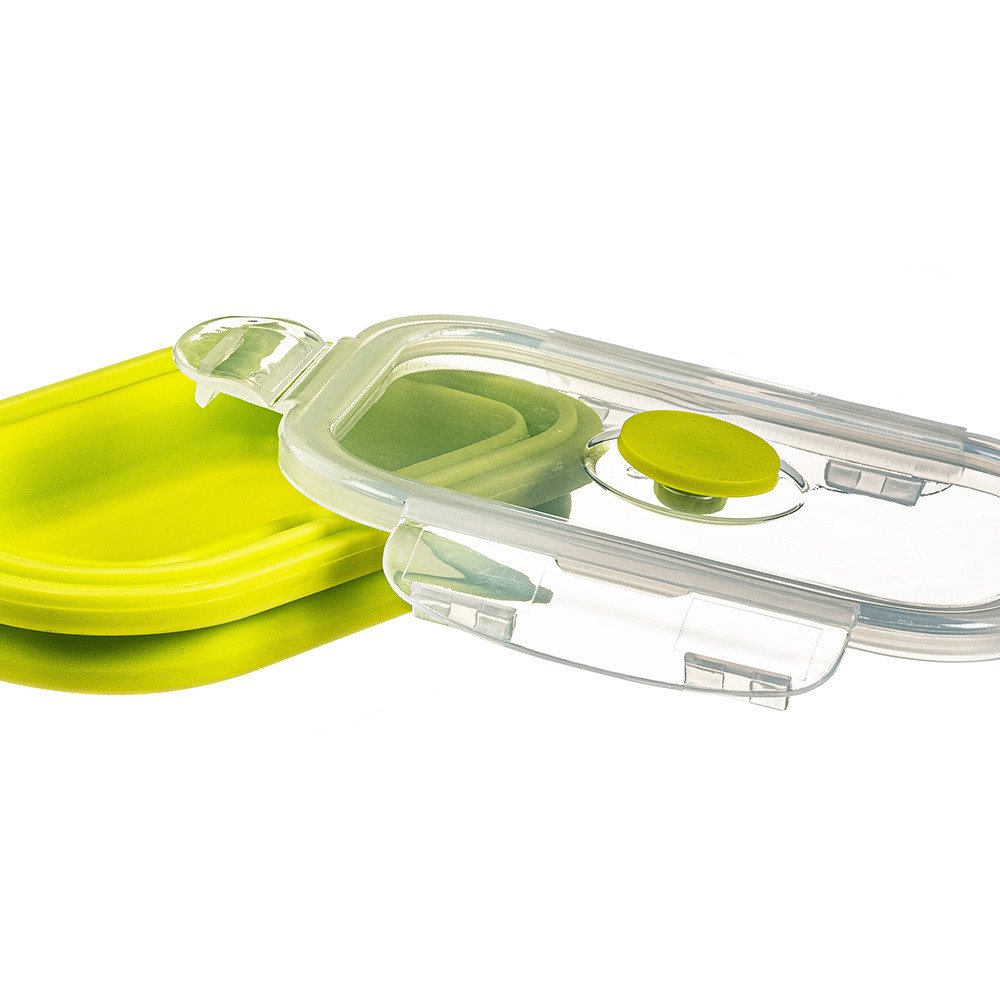 Set of 4 KOZINA silicone folding lunch boxes