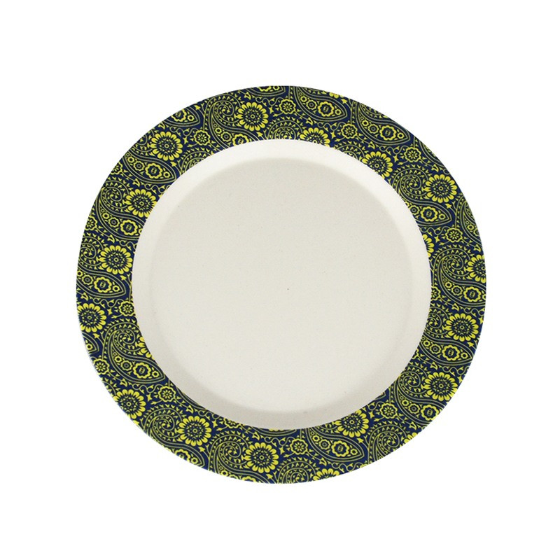 PETITE assiette en bambou biodégradable (Couleurs variées)