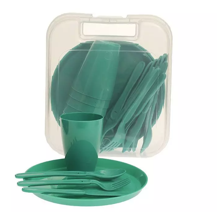 Melamine picnic tableware set 31 pieces