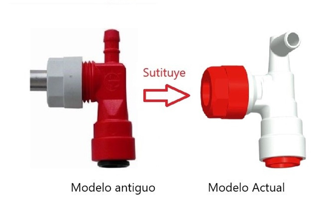 JOHN GUEST M20/JG12 elbow connection valve