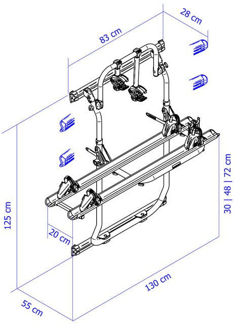 Bike Rack THULE Elite Van XT VW Crafter black