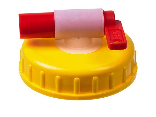 DIN96 cap with drain tap