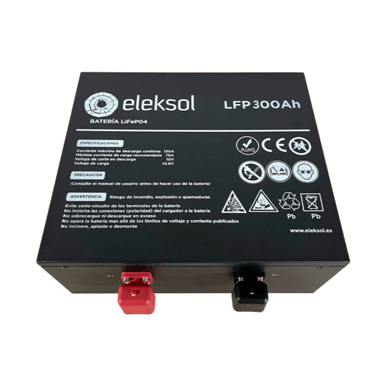 ELEKSOL 300Ah Lithium Battery with BMS/Bluetooth for Ducato/Boxer/Jumper Seat