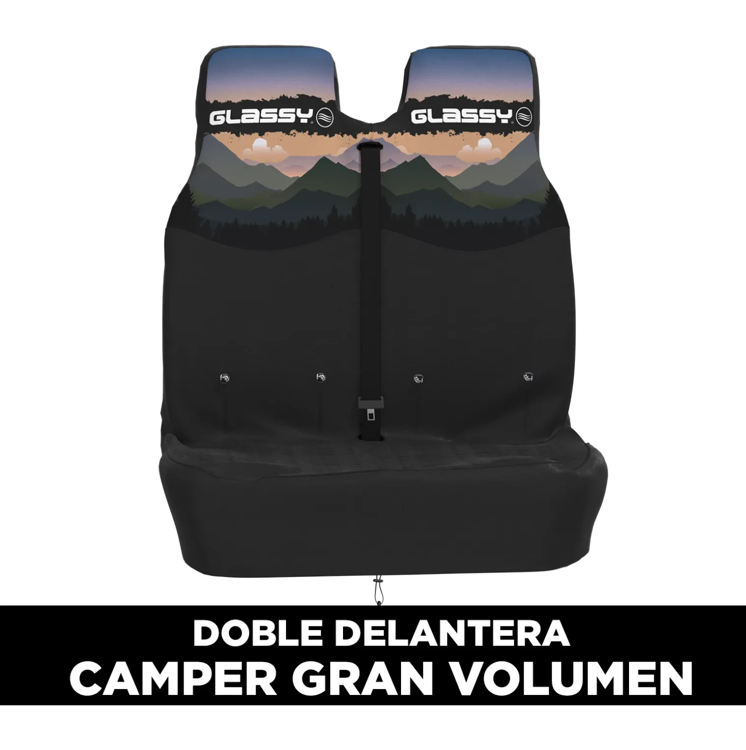 Funda bancada doble davantera GLASSY Mountains GRAN VOLUM