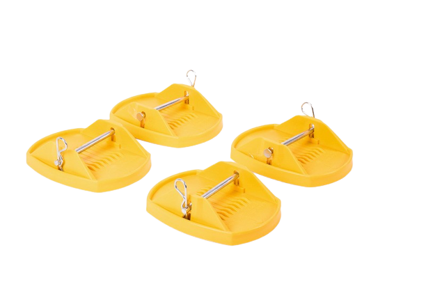 Support plate set 4 pieces, yellow