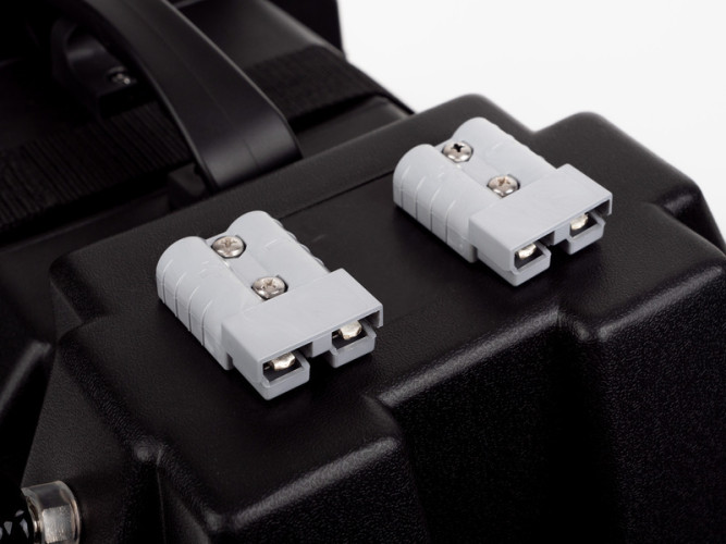 Caixa de bateria multifuncional, 2x USB (2.4A), 2x presa de 12V