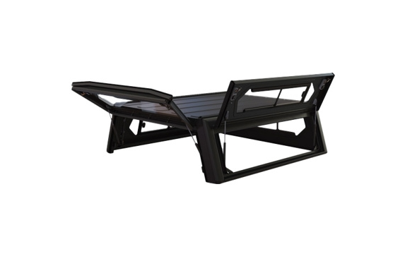 Hardtop ALU-CAB "Contour Next Generation" para Ford Ranger T6 extra cabina de 2012 a 2022 - aluminio negro sin ventanas laterales