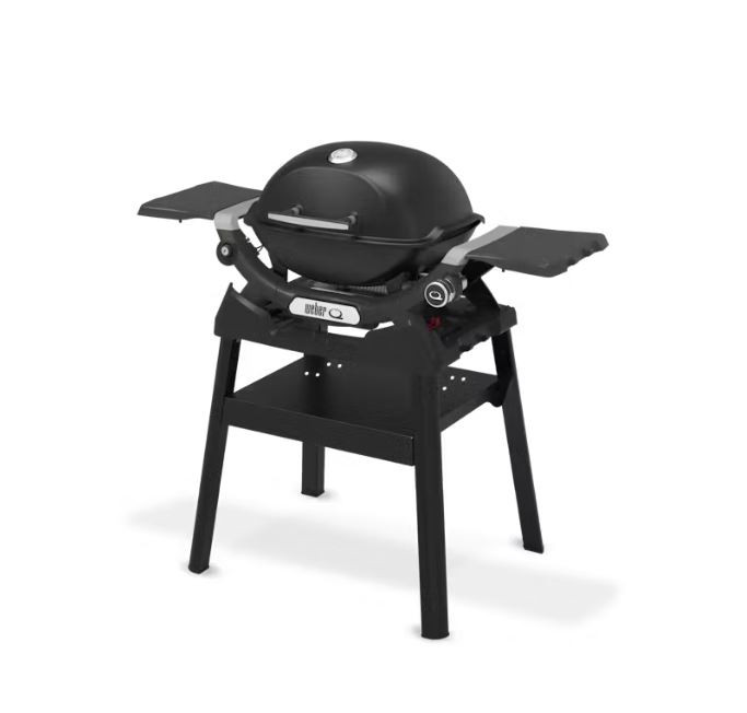 Gas BBQ Q1200N with side tables and compact stand