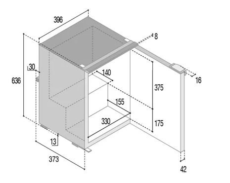 Réfrigérateur VITRIFRIGO C50i CHR HP