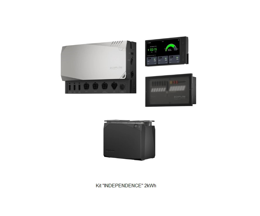 Kits Energia 2kWh ECOFLOW