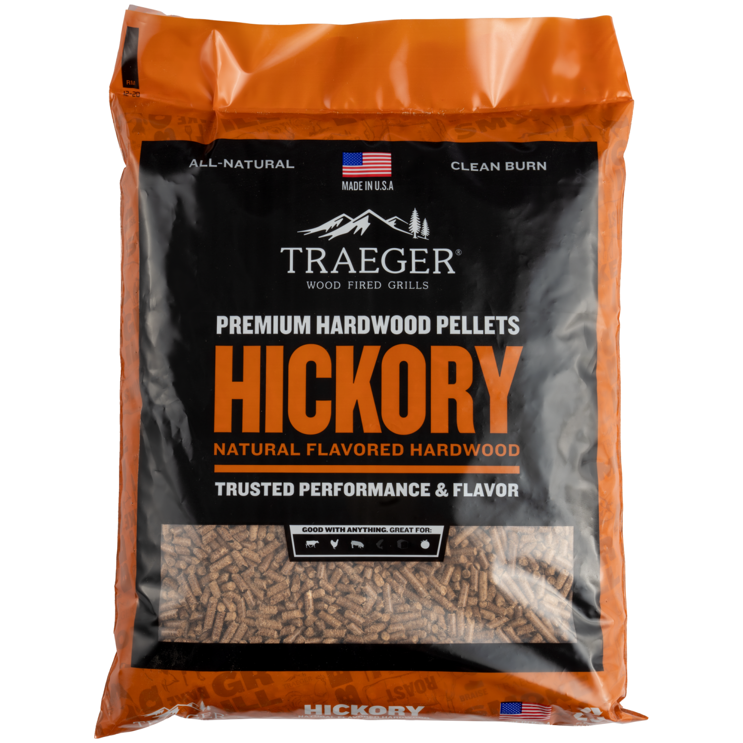 Pellets de madera TRAEGER Hickory 9 kg