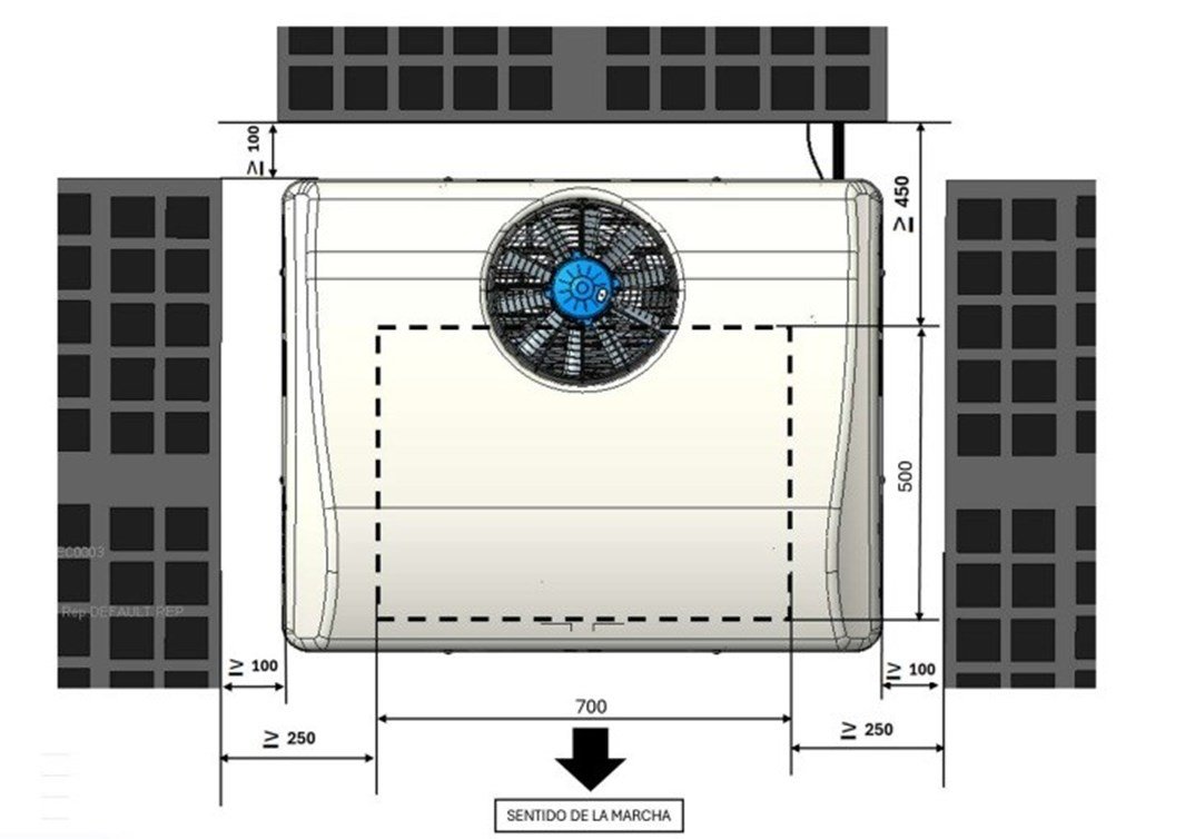 RTA 2000 - Mestic 12V roof air conditioner