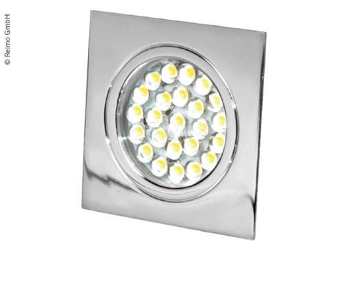 Foco LED empotrable de 12 V - cromado