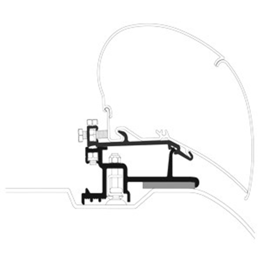 THULE 6300 Adapter für Ducato/Boxer/Jumper> 2007 L2 H2 3,25 m