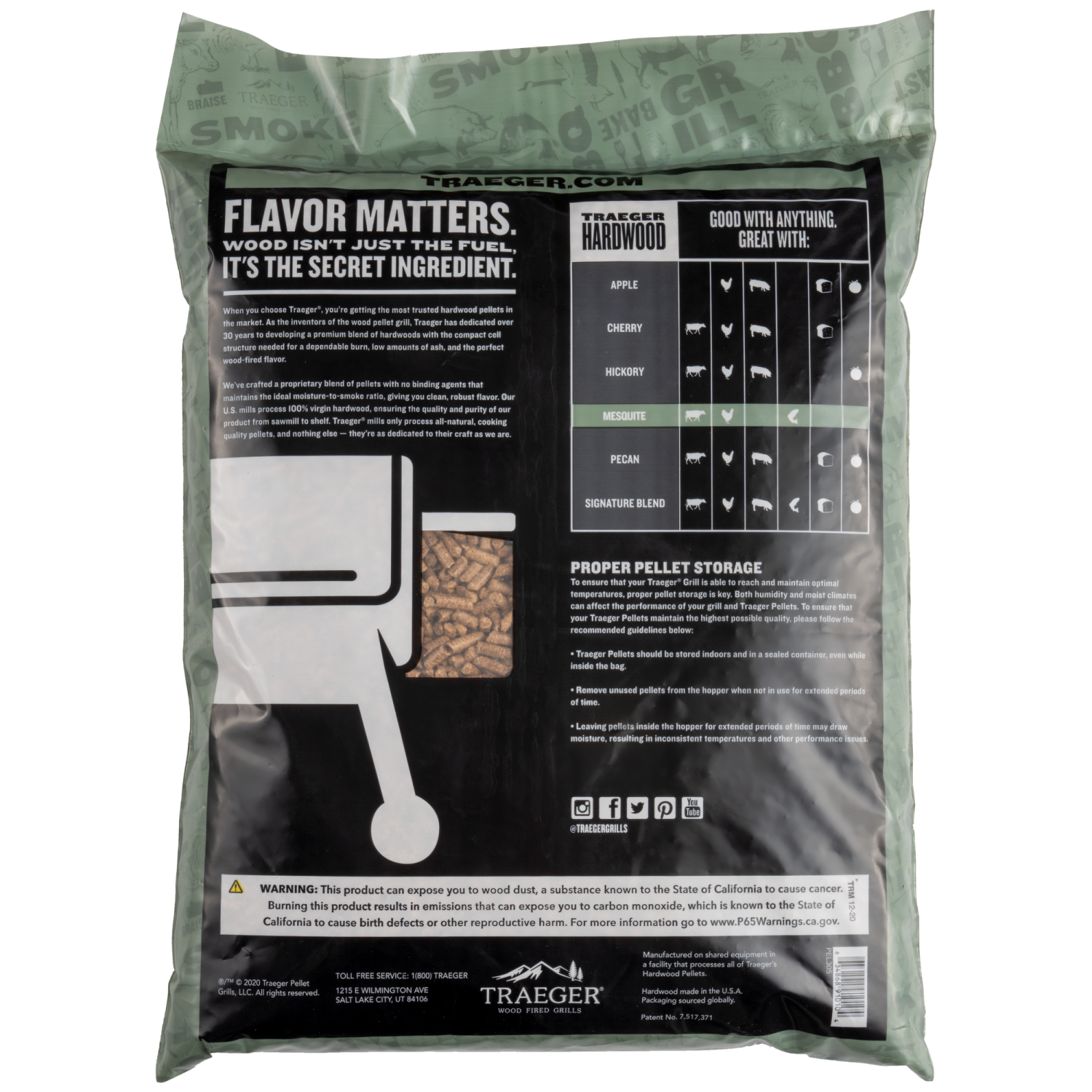 TRAEGER Mesquite wood pellets 9 kg