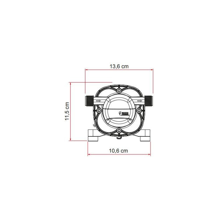 Bomba autoaspirante FIAMMA AquaF 10L/min 1,5 bar (12V)