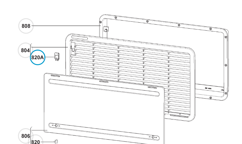 Slider for DOMETIC ventilation grille