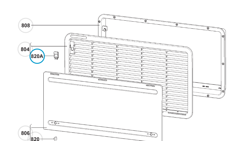 Cursor deslizante para rejilla ventilación DOMETIC