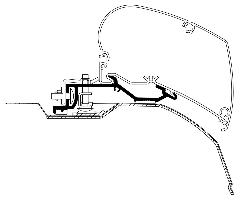 THULE 6300 Adapter für Ducato H2/L3-L4