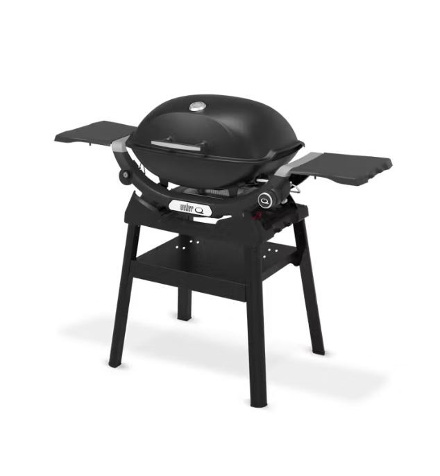 Barbacoa de gas Q2200N amb taules laterals i suport compacte