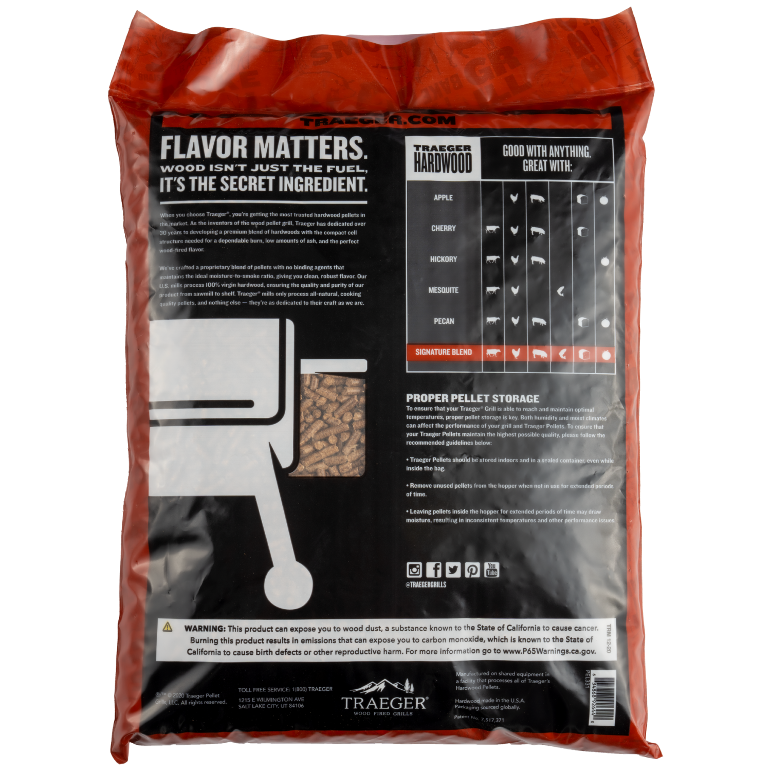 TRAEGER Signature Blend Wood Pellets 9kg