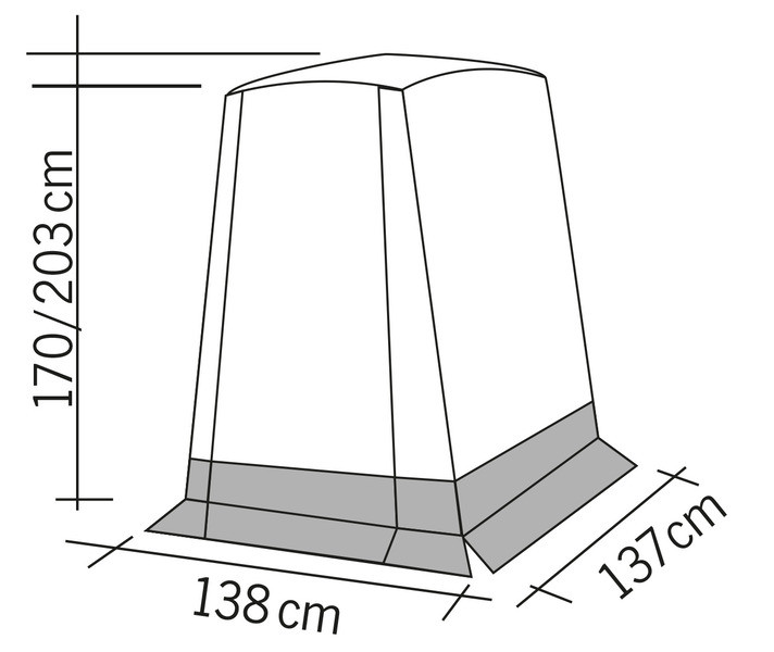 Tailgate tent for mini campers