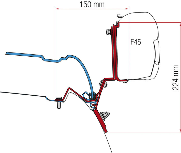 Adaptateur FIAMMA F45 VIANO Marco Polo W447