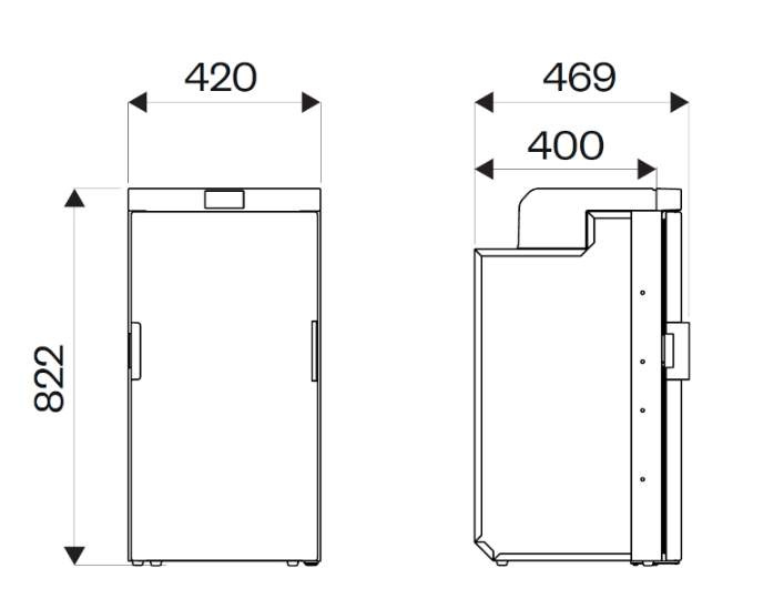 INDEL B SLIM70 Refrigerator