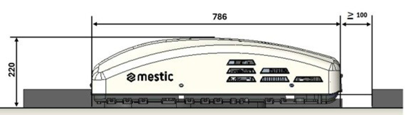 RTA 2000 - Mestic 12V roof air conditioner