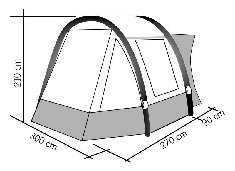 Auvent REIMO TENT Tour Easy Air