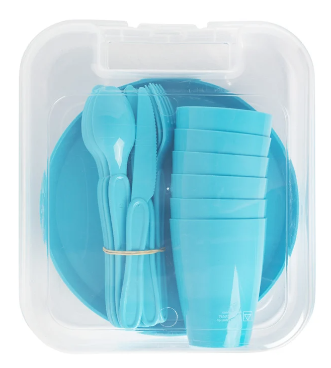 Melamine picnic tableware set 31 pieces