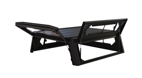 Hardtop ALU-CAB "Contour Next Generation" para Ford Ranger T6 doble cabina de 2012 a 2022 - aluminio negro con ventanas laterales