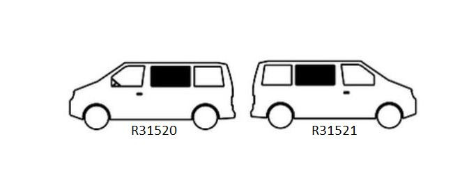 MERCEDES VITO 639 (2003-2014) Sliding Window