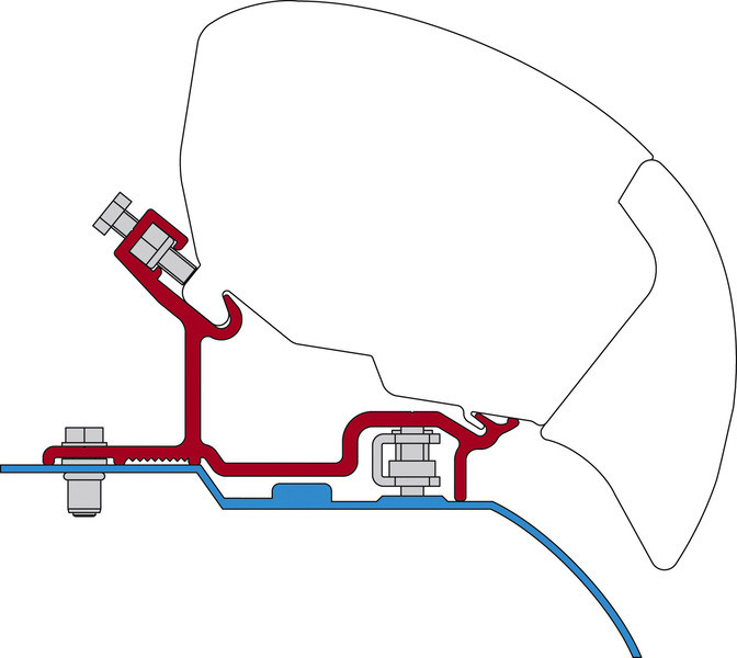 Adaptateur FIAMMA F80 H3 L3/L4 Ducato/Boxer/Jumper après 2007