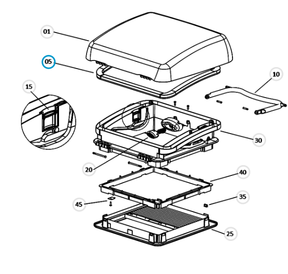 Rubber DOMETIC Micro-Heki