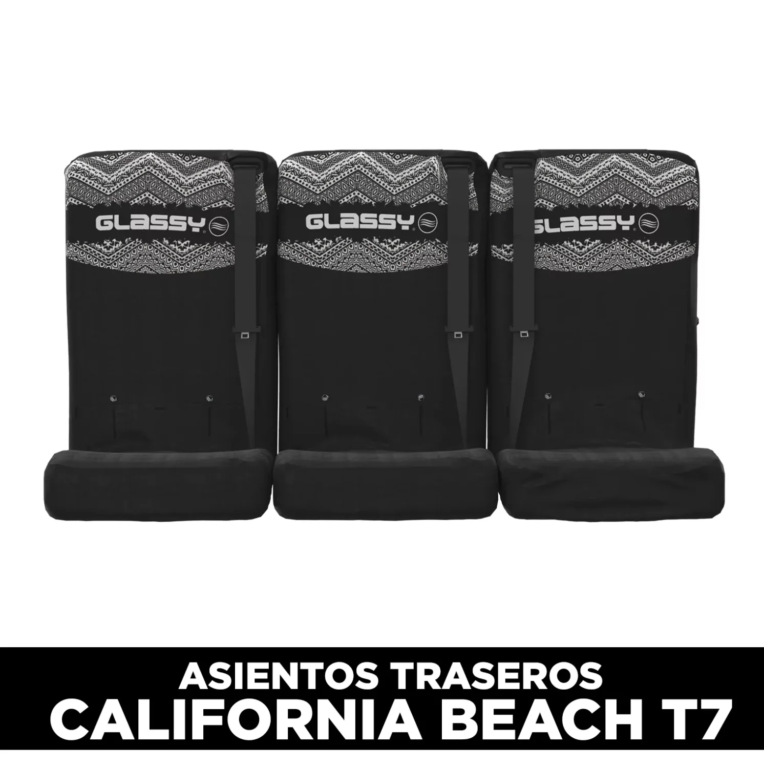 Funda bancada triple trasera GLASSY California Beach T7 Étnica