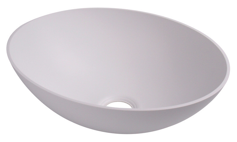 Waschbecken oval weiß