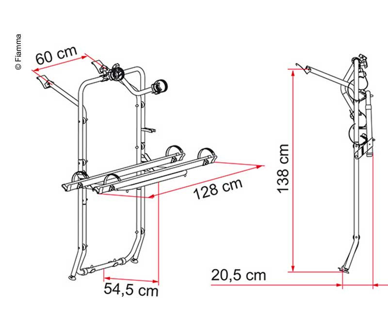 Portabicicletas Portón FIAMMA Carry-Bike MB Vito W638