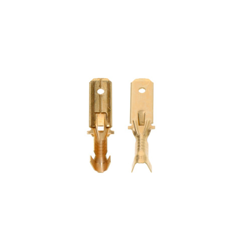 Male flat connectors, flat receptacles