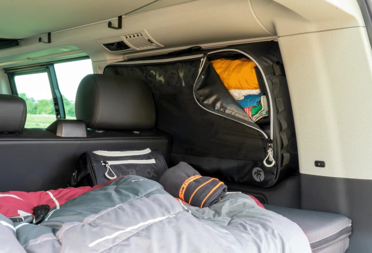 BusBoxx roofNetBOXX Filet de rangement pour toit ouvrant pour Volkswagen  T5/T6/T6.1 - Accessoires de camping Berger Camping