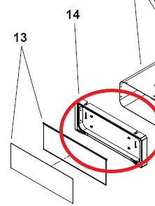 Cadre extérieur porte de congélateur WEBASTO Isotherm FL115