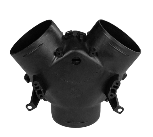 Adaptador en forma de Y con válvula de control