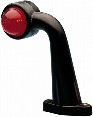 HELLA red/white marker light with rubber arm