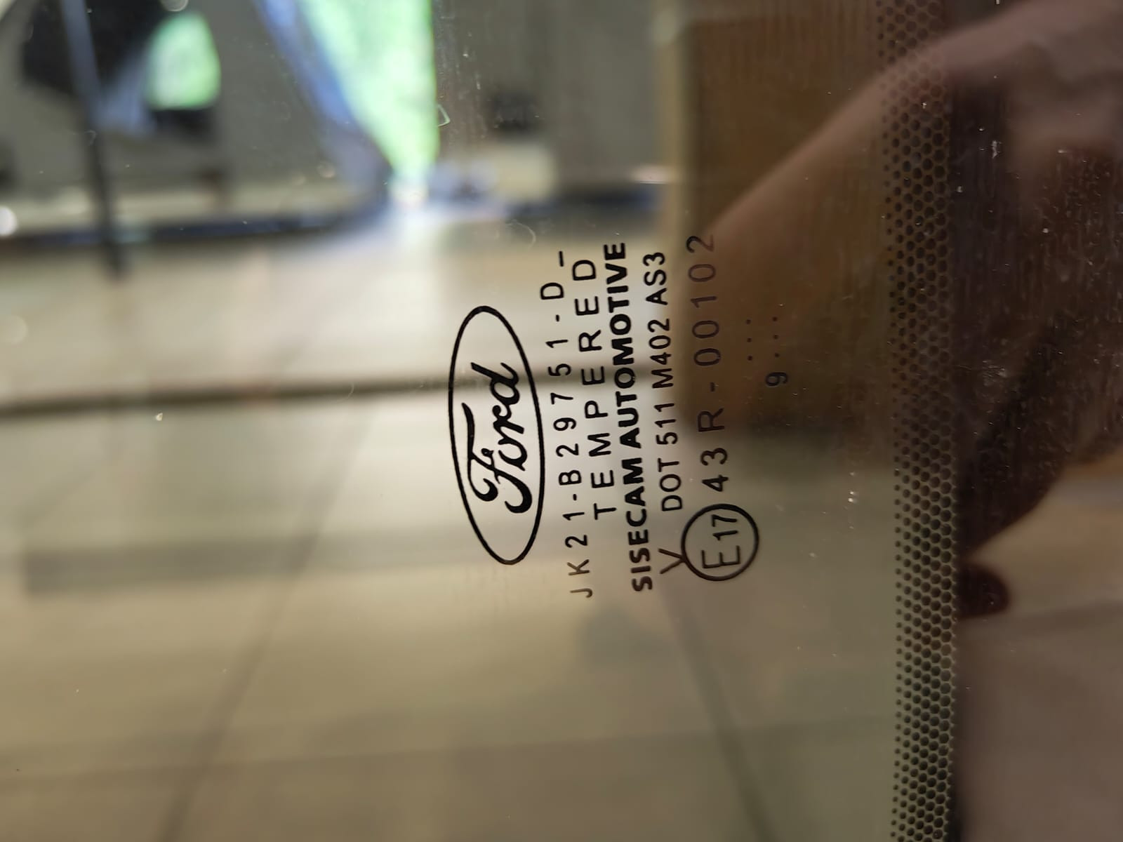 Vitre coulissante d'origine Ford Tourneo Custom V362 (2014-2023) (côté gauche)