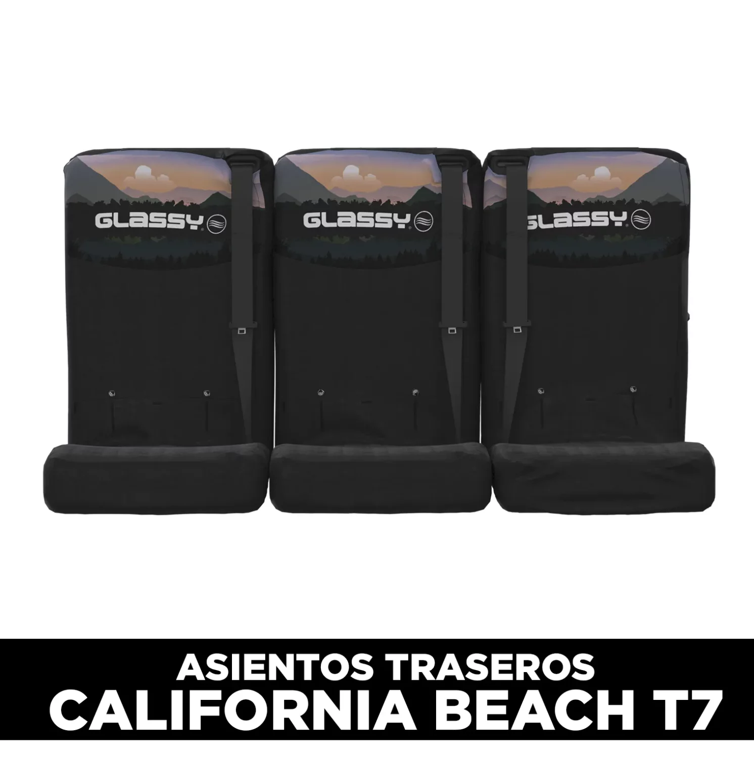 Funda bancada triple trasera GLASSY California Beach T7 Mountain
